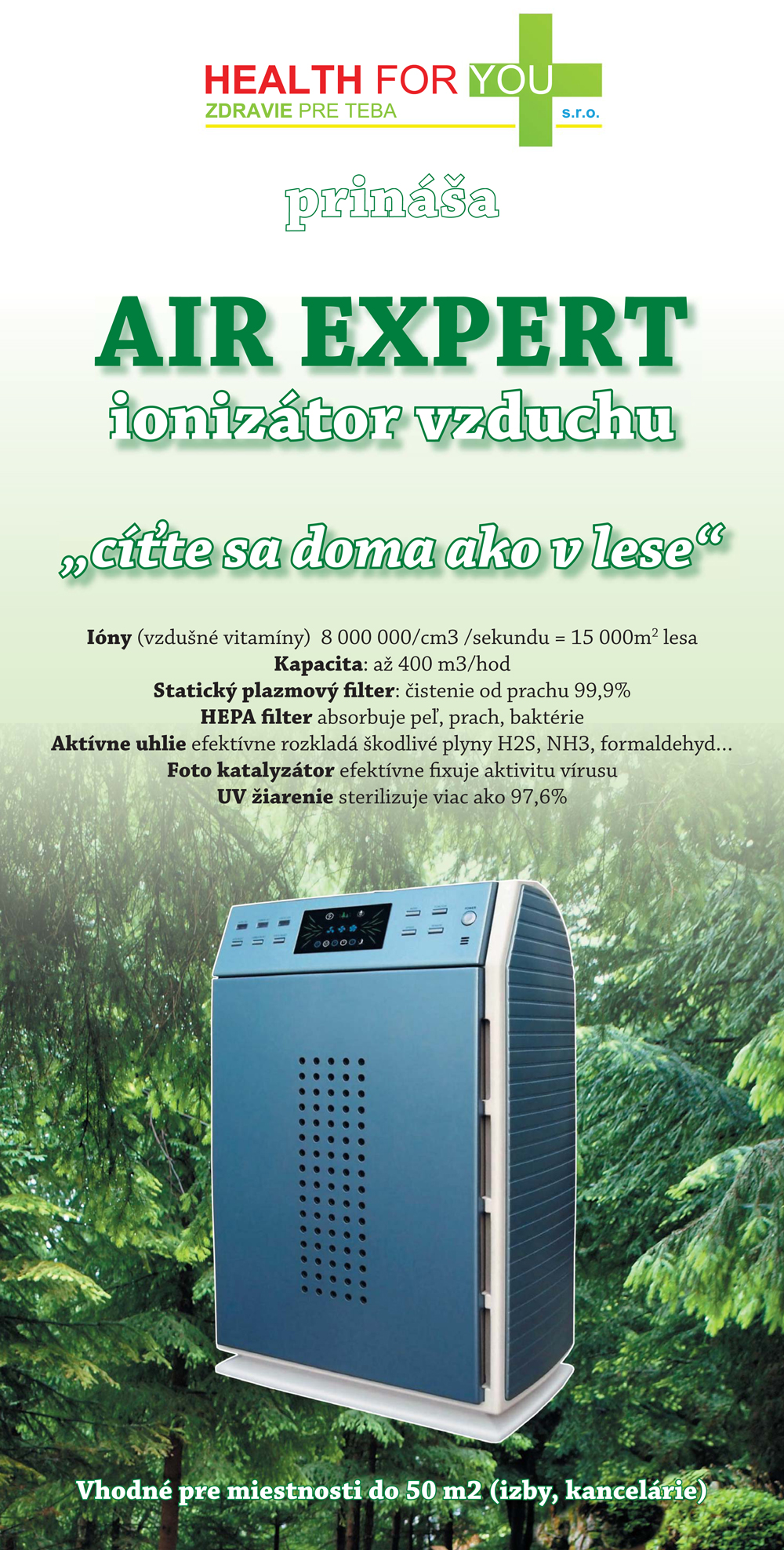 Air EXPERT - ionizátor vzduchu